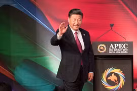 Chủ tịch Trung Quốc Tập Cận Bình tại Hội nghị thượng đỉnh doanh nghiệp APEC ở Port Moresby, Papua New Guinea ngày 17/11/2018. (Ảnh: THX/TTXVN)