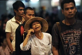 Người dân Thái Lan tại Bangkok. (Nguồn: AFP/TTXVN)