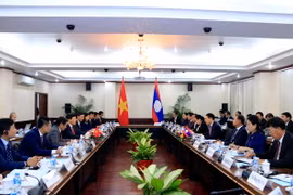 Quang cảnh cuộc Hội đàm. (Ảnh: Phạm Kiên/Vietnam+)