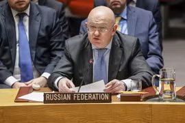 Đại sứ Nga tại Liên hợp quốc Vasily Nebenzya. (Nguồn: AFP/TTXVN)