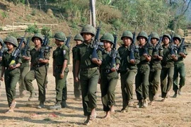 Binh sỹ trẻ em Myanmar. (Nguồn: AFP)