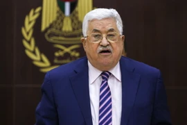 Tổng thống Palestine Mahmoud Abbas tại cuộc họp ở thành phố Ramallah, Bờ Tây. (Nguồn: AFP/TTXVN)