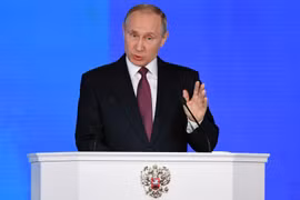 Tổng thống Nga Vladimir Putin. (Nguồn: AFP/TTXVN)