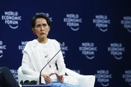 Cố vấn Nhà nước Myanmar Aung San Suu Kyi. (Ảnh: Lâm Khánh/TTXVN)