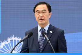 Bộ trưởng Bộ Thống nhất Hàn Quốc Cho Myoung-gyon. (Nguồn: Yonhap/TTXVN)