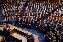 Toàn cảnh một phiên họp Quốc hội Mỹ ở Washington, DC. (Ảnh: AFP/TTXVN)
