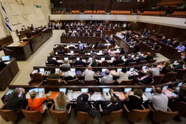 Toàn cảnh một phiên họp Quốc hội Israel. (Ảnh: AFP/TTXVN)