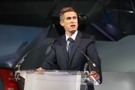 Bộ trưởng Quốc phòng Anh Gavin Williamson. (Ảnh: AFP/TTXVN)
