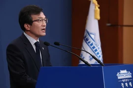 Người phát ngôn Phủ Tổng thống Hàn Quốc Kim Eui-kyeom. (Ảnh: YONHAP/TTXVN)