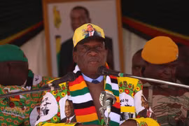 Tổng thống Emmerson Mnangagwa. (Ảnh: THX/TTXVN)