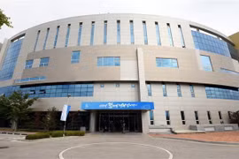 Văn phòng Liên lạc liên Triều tại thị trấn Kaesong của Triều Tiên. (Ảnh: Yonhap/TTXVN)