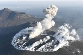 Một núi lửa ở Kyushu, Nhật Bản phun trào dữ dội. (Nguồn: Kyodo/TTXVN)