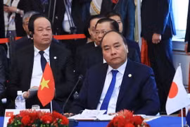 Thủ tướng Nguyễn Xuân Phúc và đoàn đại biểu Việt Nam dự Hội nghị Cấp cao Hợp tác Mekong - Nhật Bản lần thứ 10. (Ảnh: Thống Nhất/TTXVN)