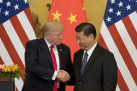 Tổng thống Mỹ Donald Trump và Chủ tịch Trung Quốc Tập Cận Bình. (Nguồn: AP)