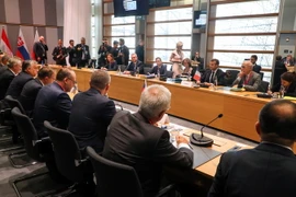 Các nhà lãnh đạo EU tại cuộc họp trong khuôn khổ Hội nghị thượng đỉnh EU diễn ra ở Brussels (Bỉ) ngày 28/6. (Nguồn: AFP/TTXVN)