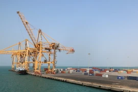 Cảng Hodeida do phiến quân kiểm soát tại Yemen. (Nguồn: AFP/TTXVN)
