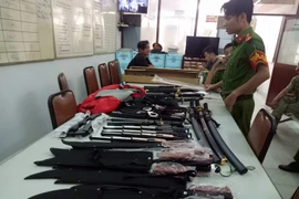 Tang vật của vụ án. (Ảnh: Thành Chung/TTXVN)