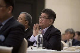 Tổng Thư ký đảng Pheu Thai Phumtham Wechayachai tại cuộc họp các chính đảng ở Bangkok, Thái Lan ngày 28/3. (Nguồn: AFP/TTXVN)