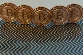 Đồng bitcoin tại Washington, DC.. (Nguồn: AFP/TTXVN)