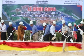 Quảng Bình: Khởi công phục dựng Di tích lịch sử Chùa Hoằng Phúc