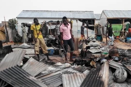 Hiện trường một vụ đánh bom do Boko Haram tiến hành ở Maiduguri, Đông Bắc Nigeria. (Nguồn: AFP/TTXVN)