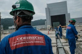 Một công trình xây dựng của công ty Odebrecht ở Rio de Janeiro. (Nguồn: AFP/TTXVN)