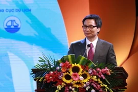 Phó Thủ tướng Chính phủ Vũ Đức Đam phát biểu. (Ảnh: Hoàng Hùng/TTXVN)