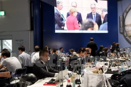 Một góc Trung tâm Báo chí Quốc tế của Hội nghị thượng đỉnh G20. (Ảnh: Phạm Văn Thắng/Vietnam+)