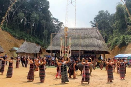 Lễ hội khai năm tạ ơn rừng của người Cơ tu. Ảnh minh họa. (Ảnh: Đỗ Văn Trưởng/TTXVN)