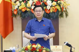 Chủ tịch Quốc hội Vương Đình Huệ phát biểu. (Ảnh: Doãn Tấn/TTXVN) 