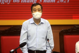 Ủy viên Trung ương Đảng, Bí thư Tỉnh ủy Thái Bình Ngô Đông Hải phát biểu tại hội nghị. (Ảnh: Thế Duyệt/TTXVN)