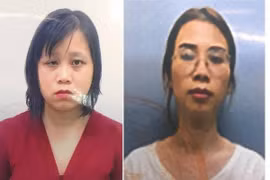 Bị can Đinh Thị Vân (trái) và Nguyễn Ngọc Diệp. (Nguồn: vov.vn) 