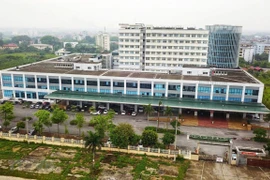 Toàn cảnh Bệnh viện Bệnh nhiệt đới Trung ương cơ sở 2 cách ly y tế từ ngày 5/5 đến ngày 19/5. (Ảnh: Thành Đạt/TTXVN) 