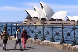 Nhà hát Opera House ở Sydney. (Nguồn: AFP/TTXVN)