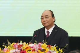 Thủ tướng Nguyễn Xuân Phúc phát biểu chỉ đạo. (Ảnh: Phạm Hậu/TTXVN)