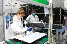 Sản xuất thiết bị điện tử tại Nhà máy S-Việt Nam của Tập đoàn Foxconn tại Khu công nghiệp Đông Mai. (Nguồn: quangninh.gov.vn)