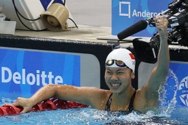 Vận động viên Ánh Viên giành vé dự Olympic Tokyo 2020. (Ảnh: TTXVN) 