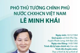 [Infographics] Tiểu sử tân Phó Thủ tướng Chính phủ Lê Minh Khái