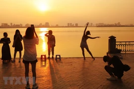 Một góc hồ Tây. (Ảnh : Trọng Đức/TTXVN)