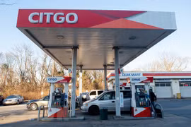 Một trạm xăng của Citgo, công ty con có trụ sở tại Washington, DC, Mỹ thuộc Tập đoàn dầu khí nhà nước Venezuela PDVSA. (Ảnh: AFP/TTXVN) 