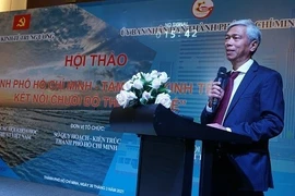 Ông Võ Văn Hoan, Phó Chủ tịch UBND Thành phố Hồ Chí Minh, phát biểu tại Hội thảo. (Ảnh: Thu Hoài/TTXVN)