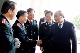 Thủ tướng Nguyễn Xuân Phúc và các đại biểu tham dự hội nghị. (Ảnh: Thống Nhất/TTXVN) 