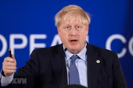 Thủ tướng Anh Boris Johnson. (Ảnh: THX/TTXVN)
