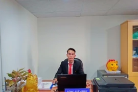 Bị can Nguyễn Tuấn Linh, Giám đốc Công ty Cổ phần đầu tư xây dựng phát triển địa ốc Ba Thành Phát (Công ty Ba Thành Phát). (Ảnh: TTXVN phát)