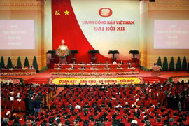 Đại hội đại biểu toàn quốc Đảng Cộng sản Việt Nam lần thứ XII diễn ra từ ngày 20-28/1/2016, tại Hà Nội. (Ảnh: Nguyễn Dân/TTXVN)