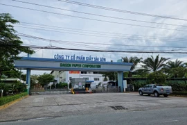 Nhà mấy Giấy Sài Gòn, Khu công nghiệp Mỹ Xuân A, thị xã Phú Mỹ đã ghi nhận 10 ca dương tính với SARS-CoV-2 vào ngày 29/9 đến ngày 3/10. (Ảnh: Hoàng Nhị/TTXVN) 