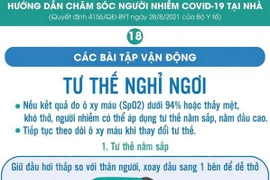 [Infographics] Bài tập vận động khi điều trị COVID-19 tại nhà