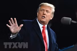 Tổng thống Mỹ Donald Trump phát biểu tại một sự kiện ở Valdosta, bang Georgia. (Ảnh: AFP/TTXVN)