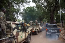 Binh sỹ Mali tham gia chiến dịch chống khủng bố. (Ảnh: AFP/TTXVN) 