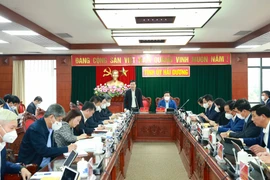 Quang cảnh buổi làm việc. (Ảnh: Phương Hoa/TTXVN)